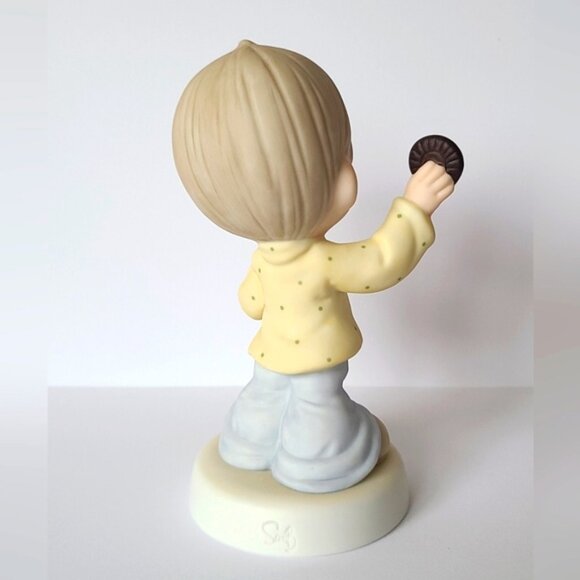 Vintage 2000 Precious Moments Boy Cookie Better Half Collectible Figurine - Picture 4 of 6